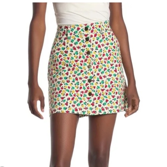NWT J Crew Button Front Skirt - Picture 1 of 7